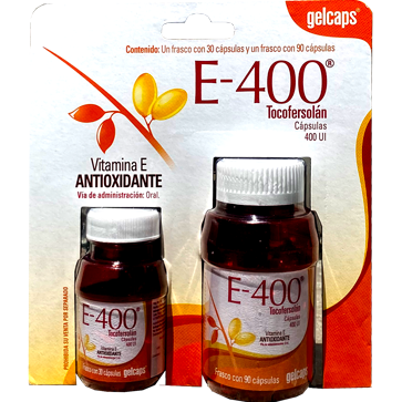 VITAMINA E 400 GELCAPS DUOCAP 30 90