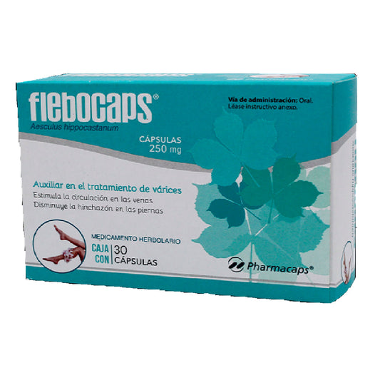 CASTANA DE INDIAS FLEBOCAPS 250 MG CAPS 30