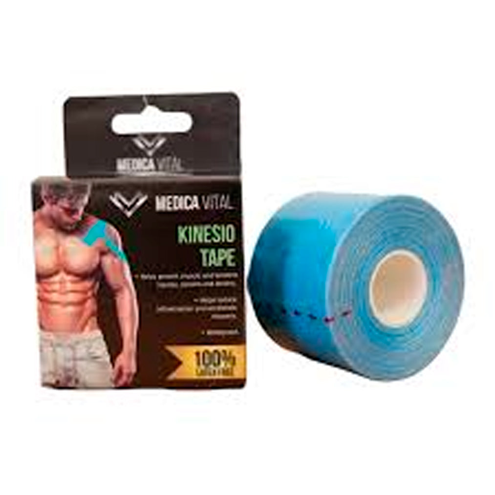 CINTA KINESIO TAPE MEDICA VITAL AZUL