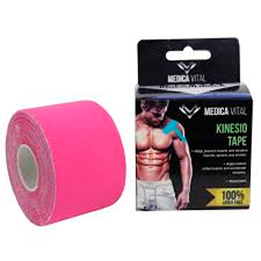 CINTA KINESIO TAPE MEDICA VITAL ROSA