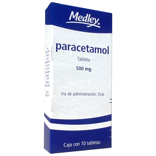 PARACETAMOL 500 MG TAB 10 MEDLEY