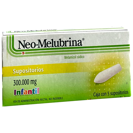 NEO MELUBRINA 300MG INF SUPS 5