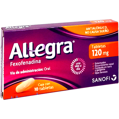 ALLEGRA 120 MG CPR 10