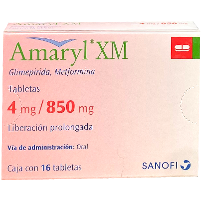AMARYL XM 4 850 MG TAB 16