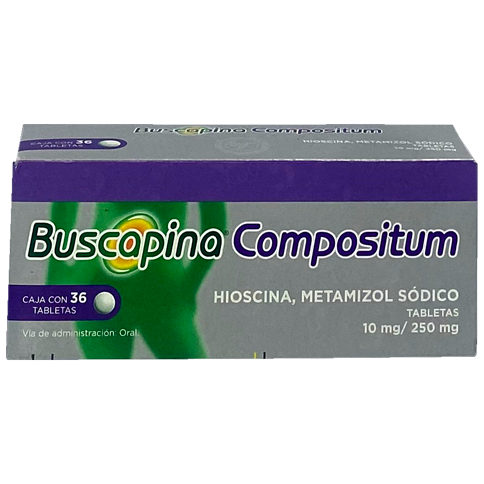 BUSCAPINA COMP 10 250MG 36 TAB