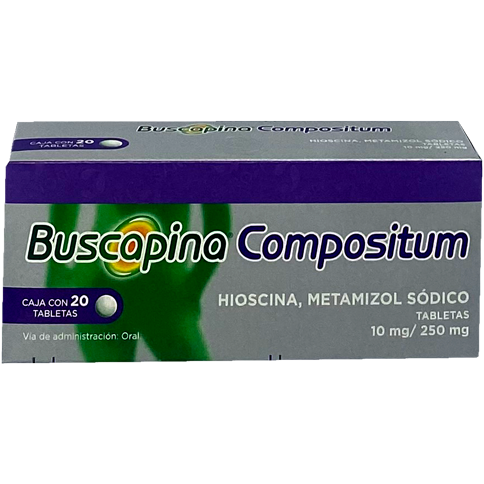 BUSCAPINA COMP 10 250 MG 20 TAB