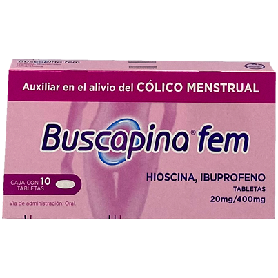 BUSCAPINA FEM 20 400MG TAB10 595