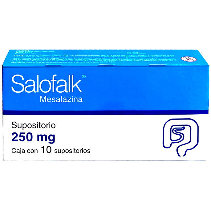 SALOFALK 250 MG SUPS 10