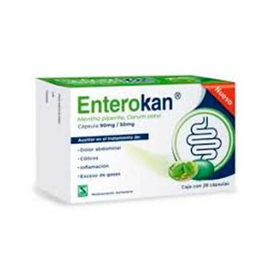 ENTEROKAN MENTHA PIPERITA CAVI 90 50MG 28 CAPS