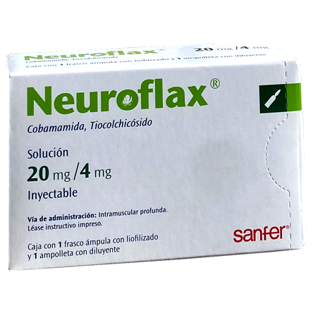 Neurofla NEUROFLAX 20 MG FA 4 ML – Farmacias Popular El Molinito