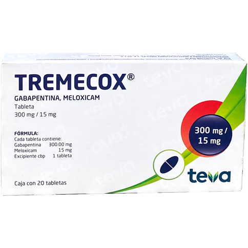 TREMECOX T 20 300MG 15MG