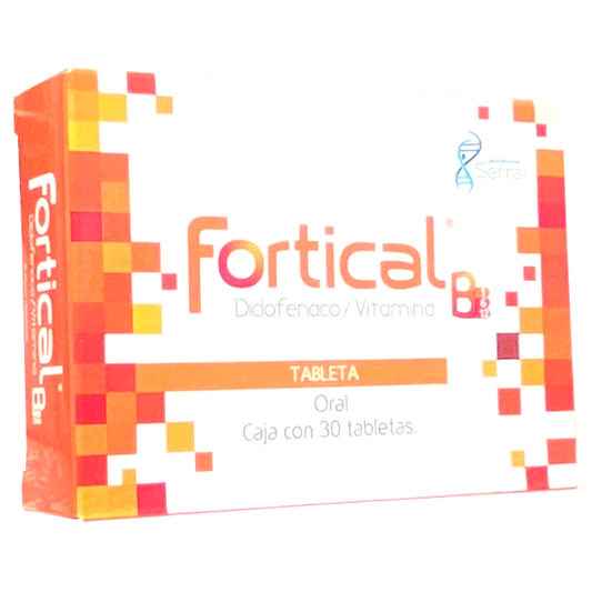 VITAMINA COMPLEJO B12 CON DICLOFENACO FORTICAL GRAG 30