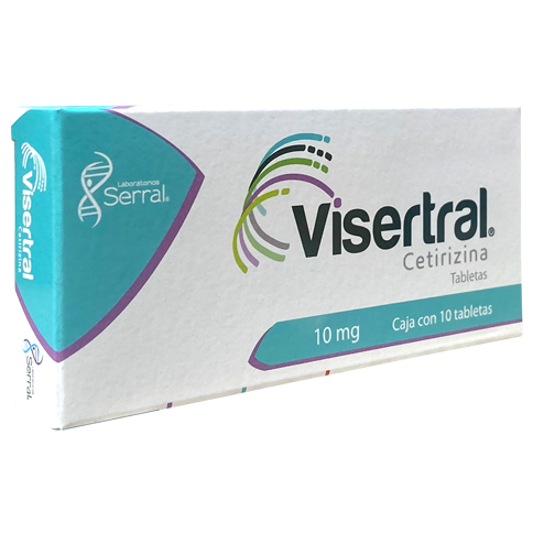 VISERTRAL 10 MG TAB C 10 Cetirizina