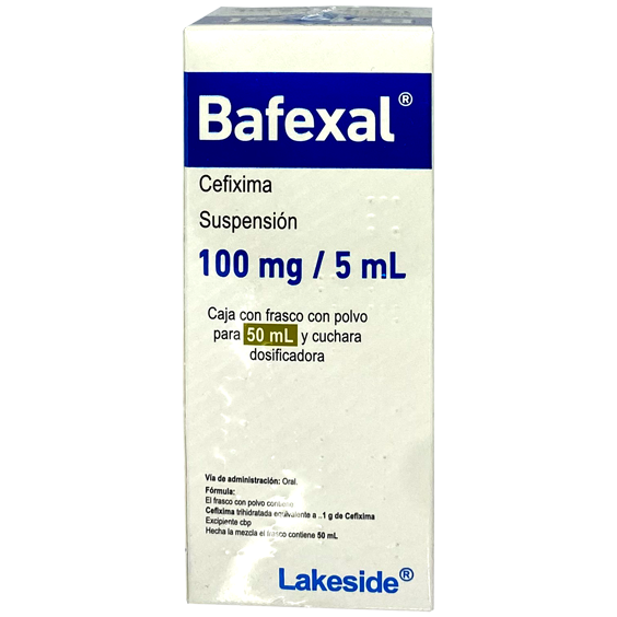BAFEXAL 100MG 5ML SUSP 50ML