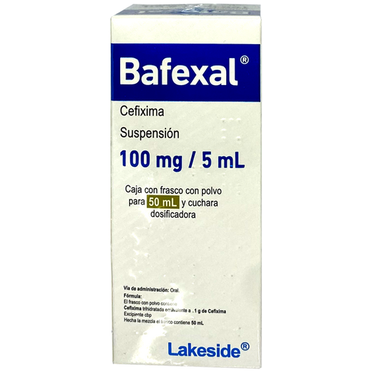 BAFEXAL 100MG 5ML SUSP 50ML