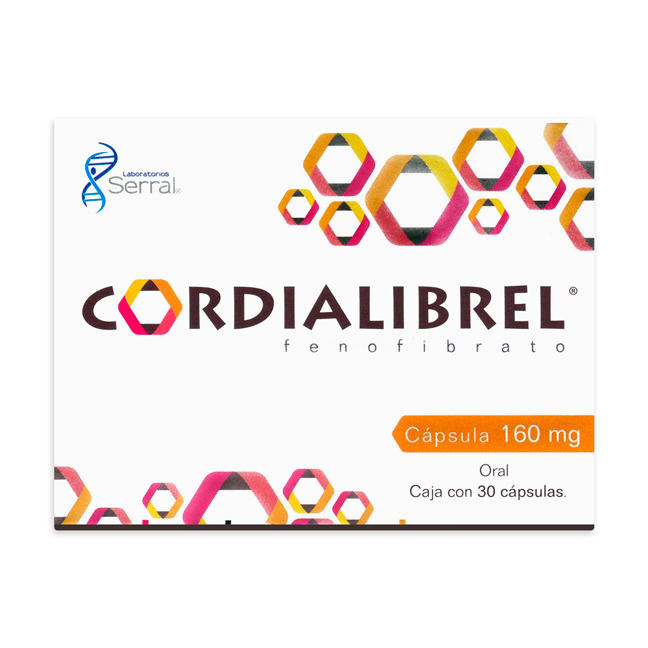 FENOFIBRATO CORDIALIBREL 160MG CAPS 30