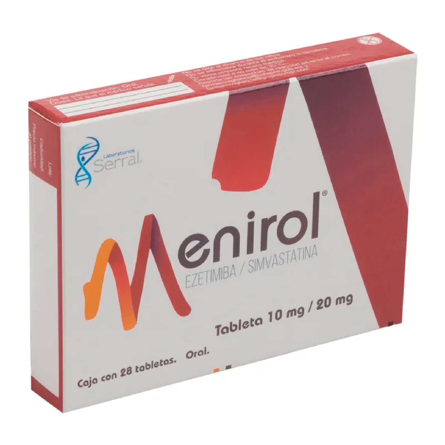 EZETIMIBA SIMVASTATINA MENIROL 10 20MG 28TABS