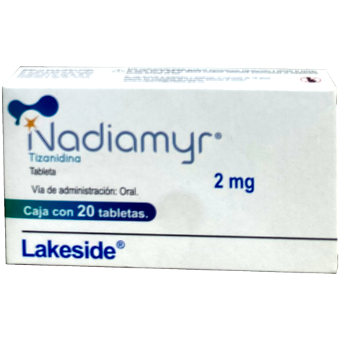 NADIAMYR 2MG TAB 20 Tizanidina