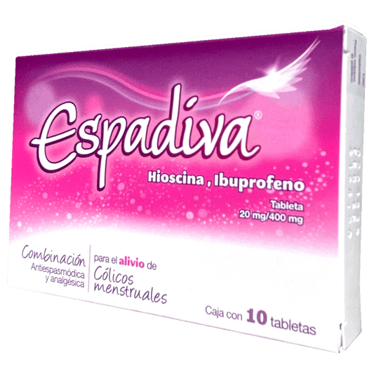 ESPADIVA T 10 20MG 400MG Butilhioscina Ibuprofeno