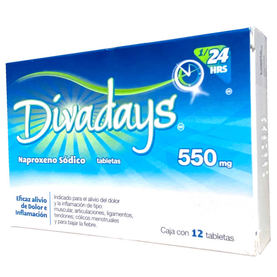 DIVADAYS T 12 550MG Naproxeno