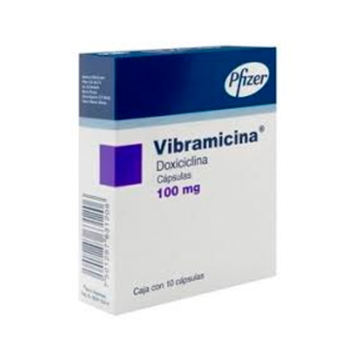 VIBRAMICINA 100MG CAPS 10 170