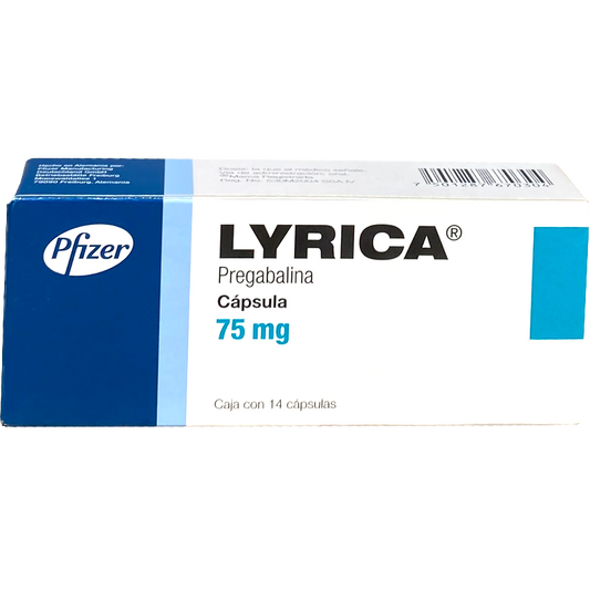 LYRICA 75 MG CAPS 14