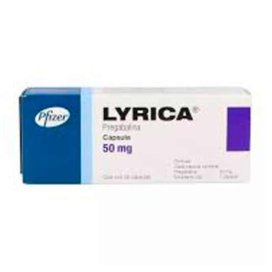 LYRICA 50 MG CAPS 28