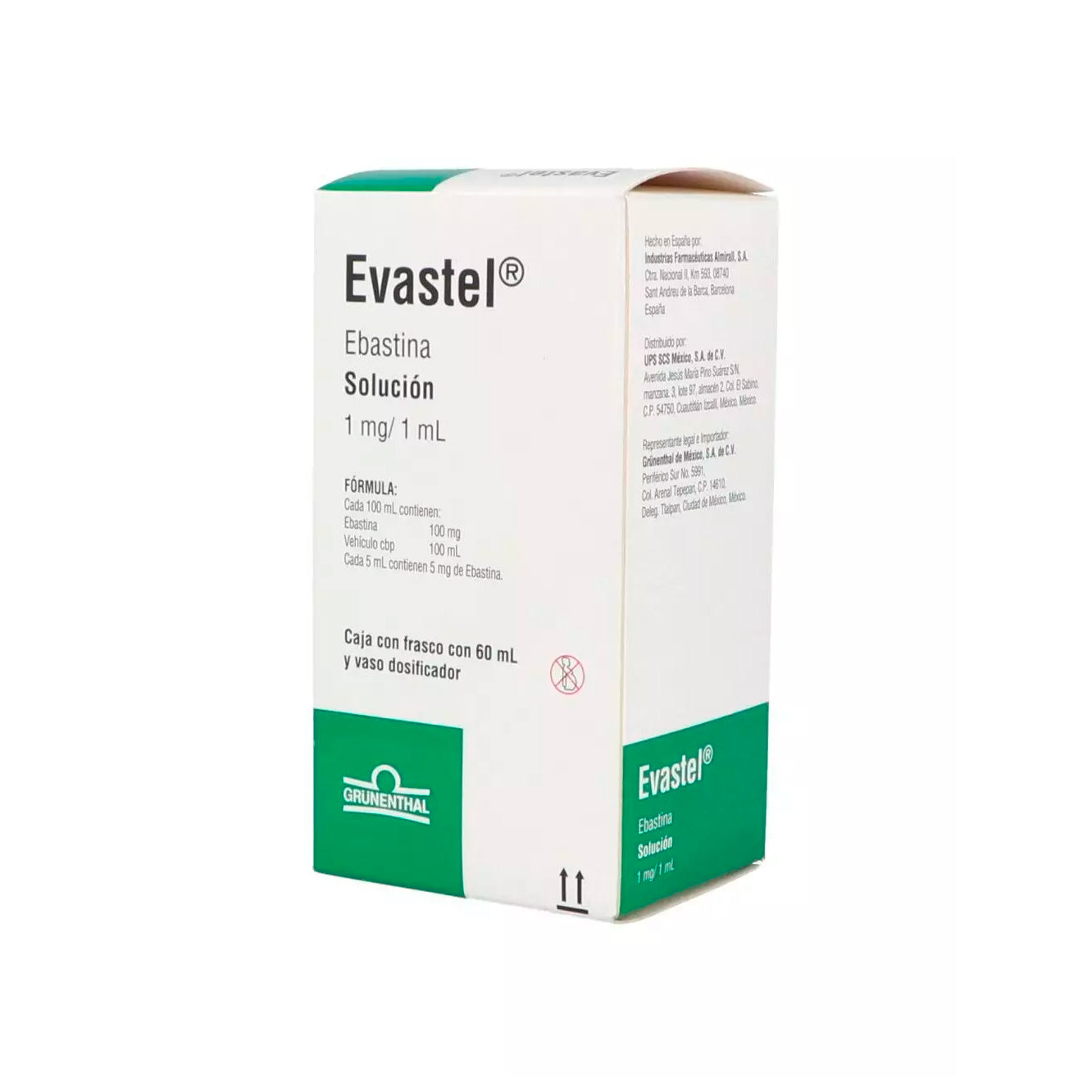 EVASTEL 100 MG SOL 60 ML