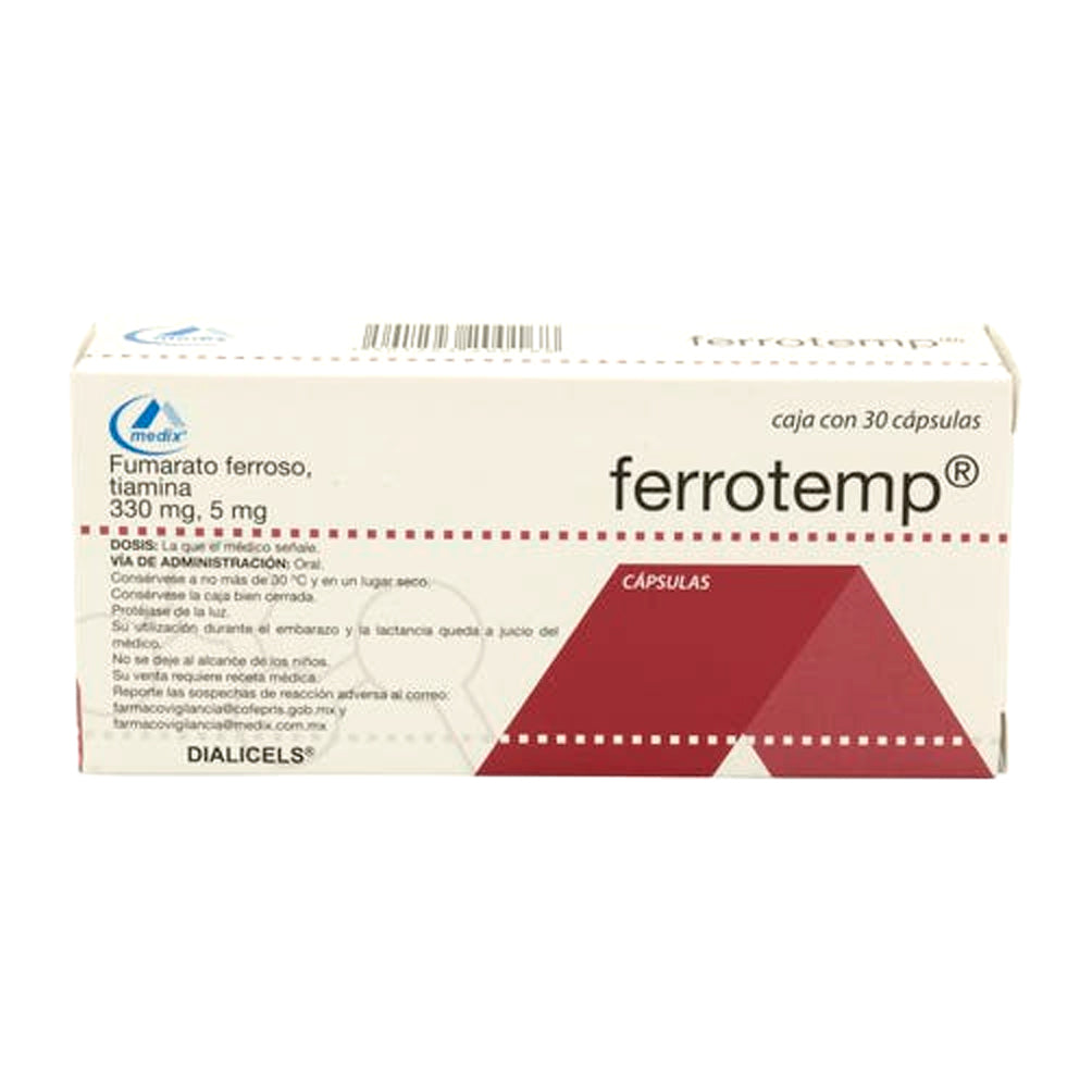 FERROTEMP 330 5 MG CAPS 30