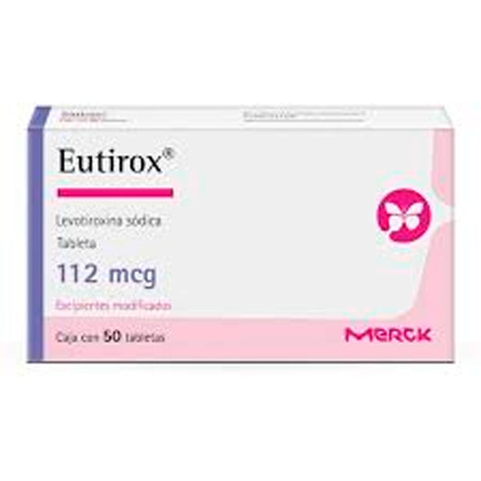 EUTIROX 112 MCG TAB 50