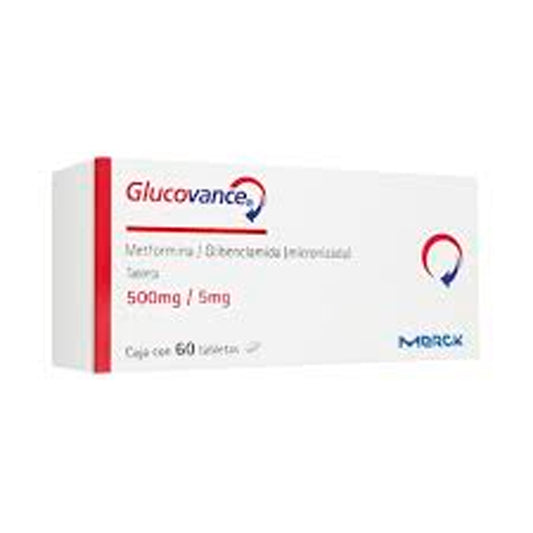 GLUCOVANCE 500 5 MG TAB60 182