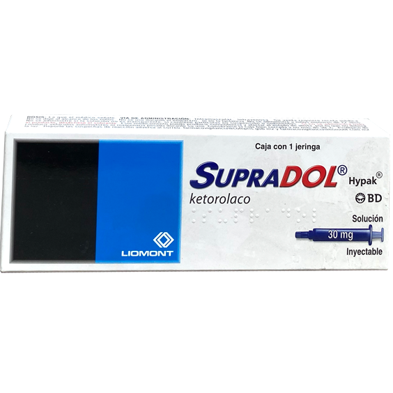 SUPRADOL HYPAK 30MG INY C 1 JGA