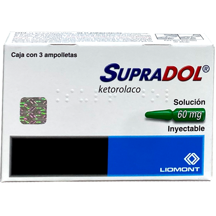SUPRADOL 60 MG SOL INY 3X2 ML
