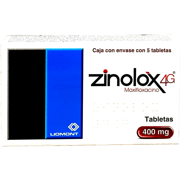 ZINOLOX4G 400 MG TAB 5