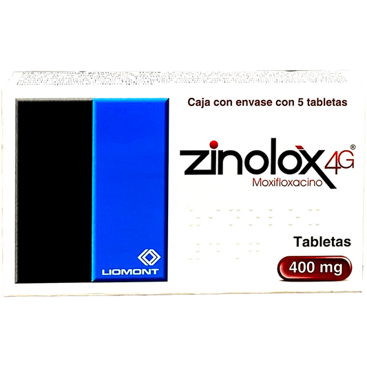 ZINOLOX4G 400 MG TAB 5
