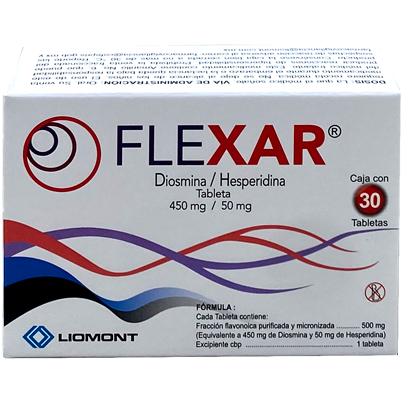 FLEXAR 450 50MG TAB C30  DIOSMINA HESPERIDINA