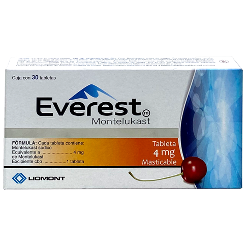 EVEREST MONTELUKAST 4 MG TAB 30