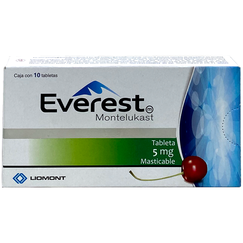 EVEREST MONTELUKAST 5 MG TAB 10