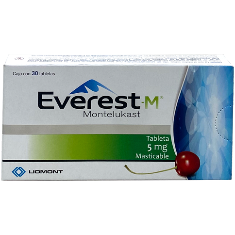 EVEREST MONTELUKAST 5 MG TAB 30