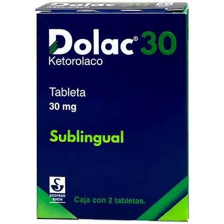 DOLAC SUBLINGUAL 30 MG TAB 2