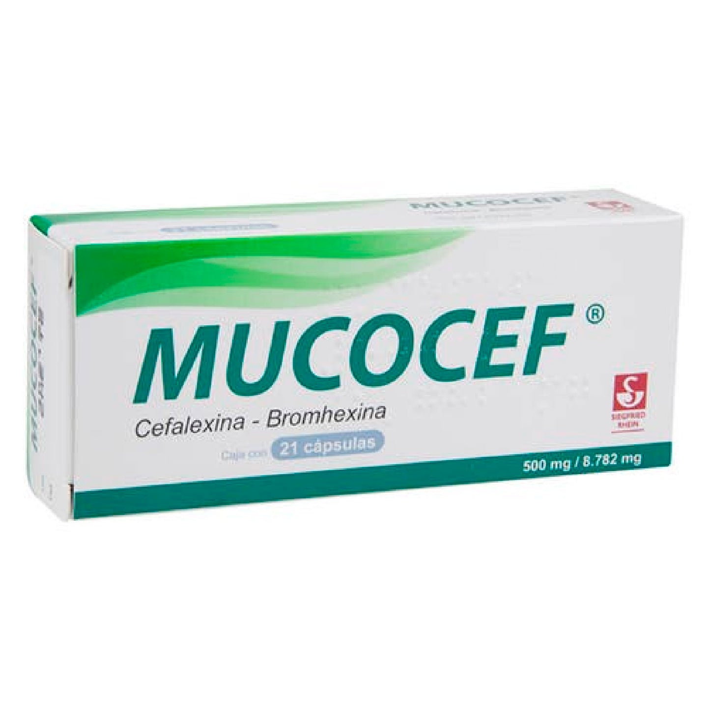 MUCOCEF 500 8 782 MG CAPS 21