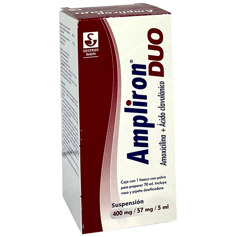 AMPLIRON DUO 400 57 MG FCO PVO 70ML