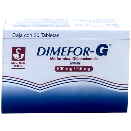 DIMEFOR G 500 2 5MG TAB RECUB 30
