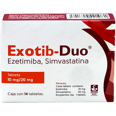 EXOTIB DUO 10 20 MG TAB 14