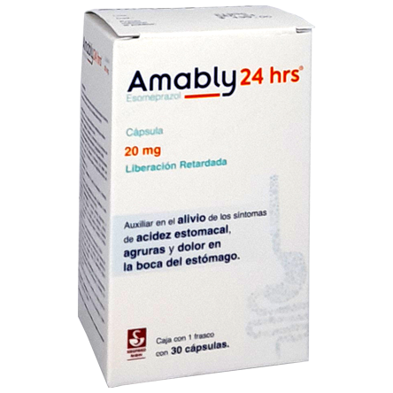 AMABLY 20 MG 24 H CAPS 30