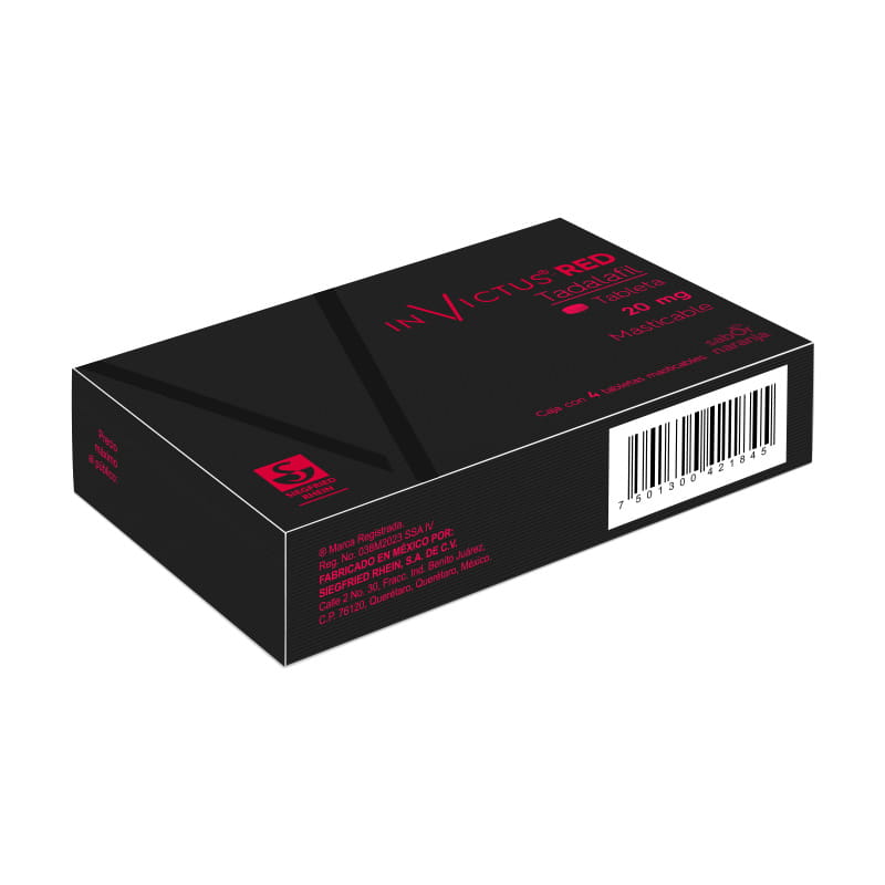 INVICTUS RED 20MG C4 TAB MAST