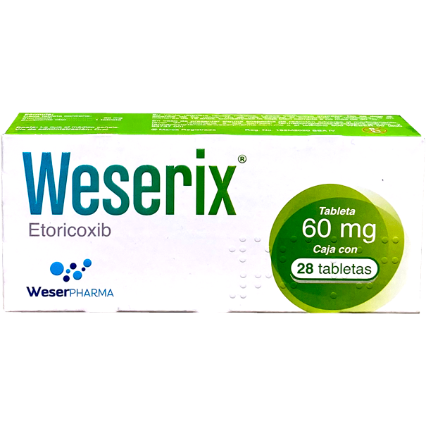 WESERIX 60MG TAB C28