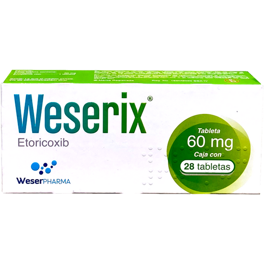 WESERIX 60MG TAB C28