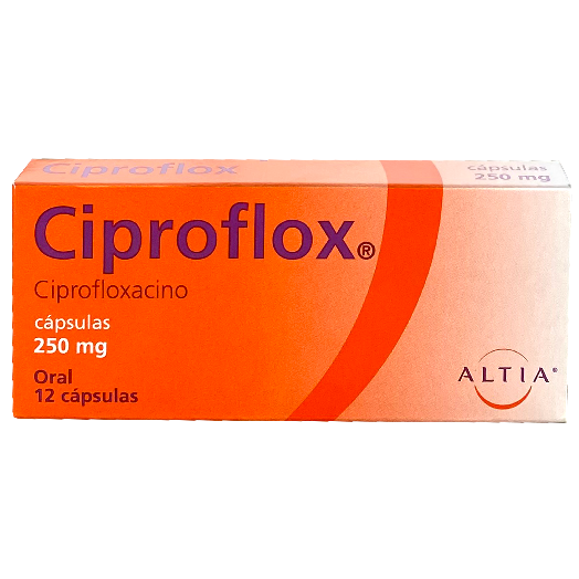 CIPROFLOX 250MG CAPS 12