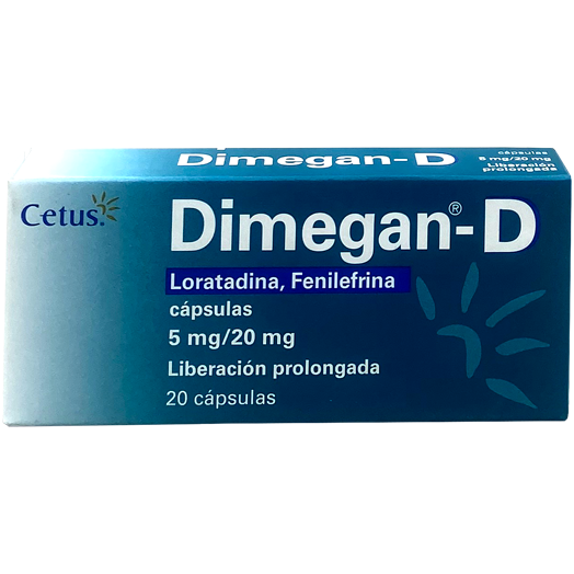 DIMEGAN D 5 20 MG CAPS 20